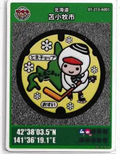 bakuさま専用　マンホールカード　苫小牧市　1704-00-004