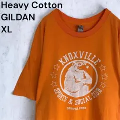 ギルダン XL オレンジ 黄 Tシャツ テネシー州 イベントT USA古着 半袖