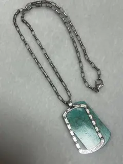 の*り様 オールド ドルチェアンドガッバーナ シルバー925 ドッグタグ ネック