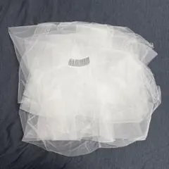 ホワイトチュールウェディングベール