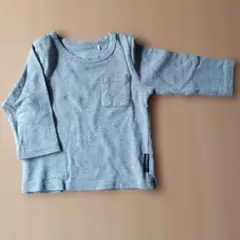 CLOSSHI Baby 長袖Tシャツ グレー ポケット付き