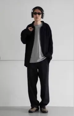 order loose denim pants one wash "black"