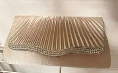 パーティーバッグ結婚式お呼ばれベージュクラッチバッグショルダーバッグ