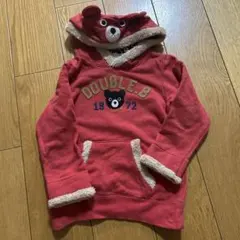DOUBLE.B クマフード付きパーカー 110サイズ