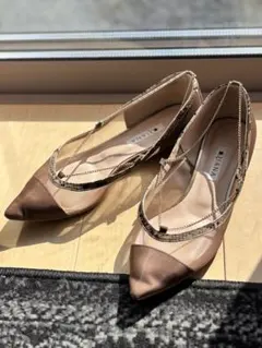 【人気完売】DIANA ブラウン 2wayポインテッドシアートゥパンプス春秋