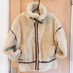 Lovetoxic ボア ブルゾン 150 ベージュ