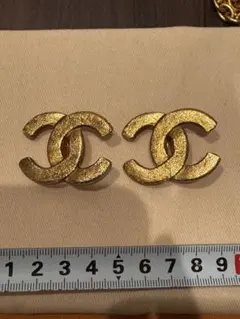 中古】シャネル ココマーク ピアス ゴールド A14K スタッズ ゴールド 