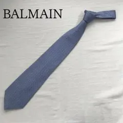 バルマン ネクタイ ブルー系 小紋デザイン 高級シルク ビジネス【n5460】