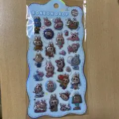 LABUBU ボンボンドロップシール　ブルー　ラブブ　♡
