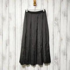 UNIQLO ユニクロ (S)　アシンメトリー プリーツスカート　ブラック