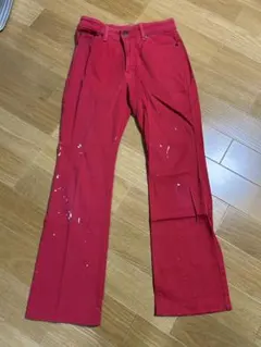 レッドブーツカットデニム