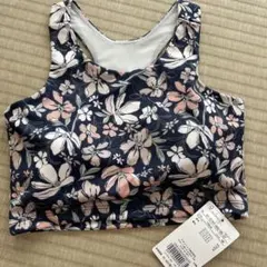 ブランシェス　花柄ネイビーヨガウェア 140cm