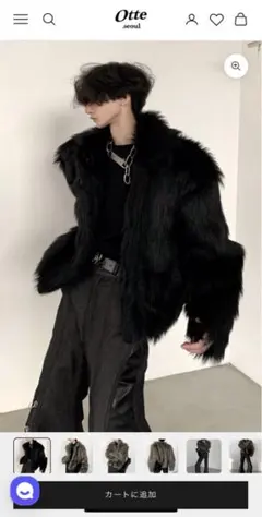Otte ファーショートジャケット Lサイズ 韓国ファッション