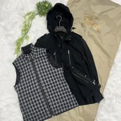 バーバリーブラックレーベル 4WAY マウンテンパーカー ナイロンジャケット