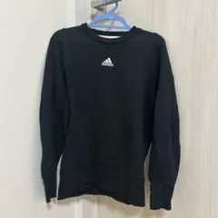 adidas ブラック スウェット トレーナー