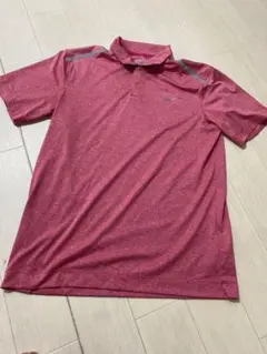 新品　NIKE golf ピンク赤　ポロシャツ　襟付き　半袖　ドライフィット　M