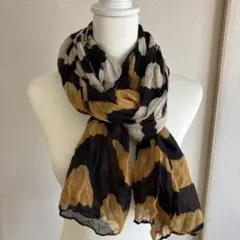 大判　カジュアル ストライプ ストール　100×180