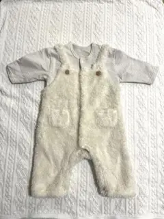 赤ちゃん本舗　モコモコサロペットロンパース　60cm