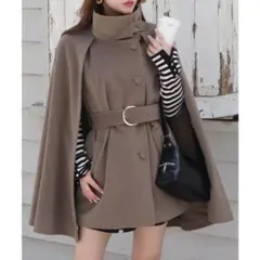 ROYAL PARTY ケープコート カーキ