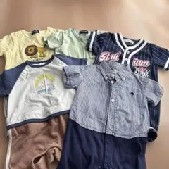 半袖ロンパース 5点セット 80-90cm