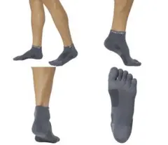 ASICS PRO-PAD グレー Sサイズ(23-25cm) 5本指 ソックス