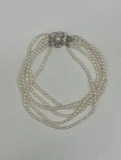 淡水パールブレスレット フラワーモチーフ　TO.2064