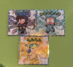 忍たま乱太郎マンチョコシール　乱太郎　土井半助　ヘムヘム