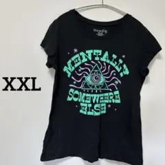Wound Up ブラック Tシャツ 【XXL】 ロゴT 海外 古着