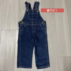 H&M ベビー＆キッズオーバーオール (肩フリル＆ハートボタン)