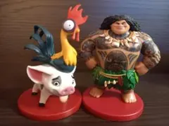 モアナと伝説の海　フィギュア2点3キャラクターセット