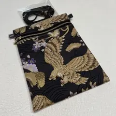 No.119 お祭りポシェット（鷹、鷲）/ハンドメイド