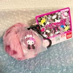 サンリオ ギャルらび　ファーチャーム　ハローキティ マスコットホルダー ヒョウ柄