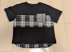 【新品】COMME CA ISM チェック柄Tシャツ 90サイズ