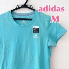 【新品未使用】adidas レディース 半袖Tシャツ ロゴ刺繍 Mサイズ