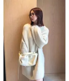 FRAY I.D / フレイアイディー ラクーンニットミニワンピース