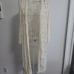 RAY CASSIN♥レース ロングカーディガン ホワイトのサムネイル