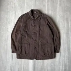 00s OLD UNIQLO カバーオール ワークジャケット ブラウン L