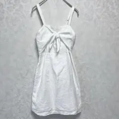 Abercrombie&Fitch リボン キャミワンピース XS 白 リゾートのサムネイル