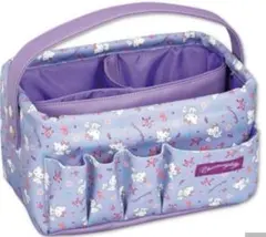 新品♡ハローキティ　仕切り付収納ケース　チャーミーキティ　パープル　小物入れ