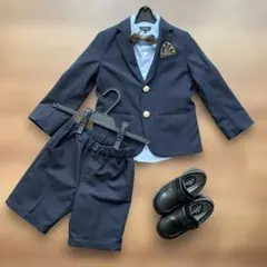 美品 ユナイテッドアローズ グリーンレーベル 男の子 スーツ セット 110