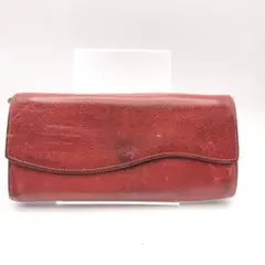 ゲンテン　長財布　財布　レザー　レッドのサムネイル