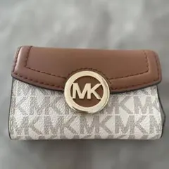 MICHAEL KORS マイケルコース 6連 キーケース ブラウン ホワイト