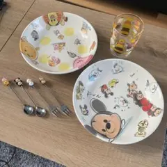 ディズニー　クッション2個&ツムツム食器セット　その他