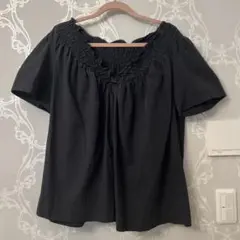 シーイン　Dazy ブラック 半袖シャツ XL オフショルダー xxl.xxxl