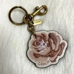 coach コーチ キーホルダー チャーム ローズモチーフ フラワー 花 B
