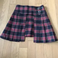 Jenni チェック柄スカート ダブルバックル付き　150