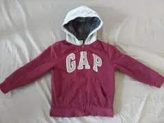 GAP キッズ フード付きパーカー ワインレッド