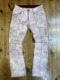 NICOLE CLUB FOR MEN ニコル　ストレッチデニムパンツ　タイダイ