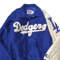 米国製　STARTER MLB ロサンゼルスドジャース　スタジャン　ブルー　中綿 米国製 STARTER MLB ロサンゼルスドジャース スタジャン ブルー 中綿