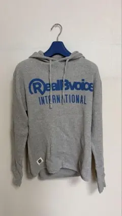 Real B Voice グレー ワッフル生地パーカーのサムネイル